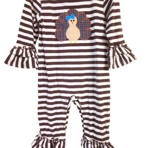 Be Mine Boutique Romper size: 24 months Thanksgiving Fall Girls one pieceoutfit